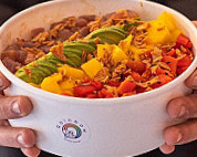 Rainbow Poke Bowl inside