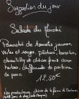 Maison Sophie menu