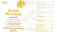 Le Du Soleil menu