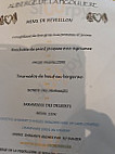 Auberge de la Pigouliere menu