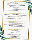 La Villa Des Roches menu