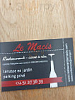 Restaurant Le Macis menu