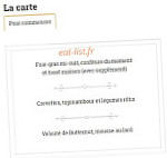 Le Capellain menu