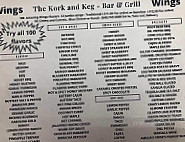 Kork And Keg menu