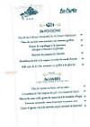 Le Bellevue menu