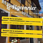 Le pigeonnier menu