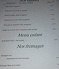 Les Arcades menu