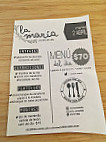 La Maria menu