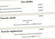 Pizzeria Le Soleil menu