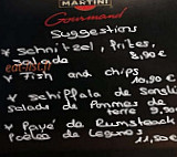 Le Colibri menu