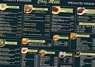 Chez Mété menu