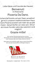 Pizzeria Da Dano Soest Tradizione Dal 1980 menu