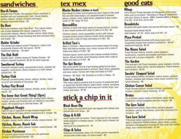 Puckerbrush Pizzeria menu