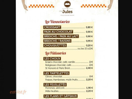 Jules John menu