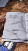 Auberge Du Fraissinet menu