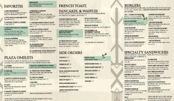 Plaza Inn menu