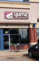 Yumz Gourmet Frozen Yogurt inside