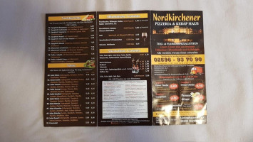 Nordkirchener Pizzeria Kebab Haus menu