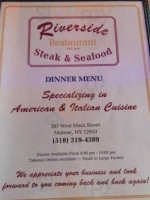 Riverside Steak Seafood food