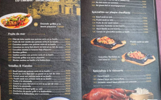 Le jardin de bambou menu