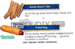 Auntie Anne's food