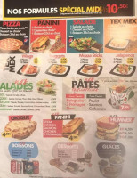 Le Monde De La Pizza menu