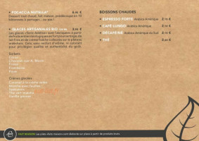 Basilic Co menu