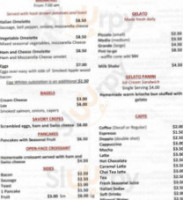 Caffé Mezza Luna menu