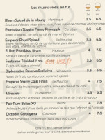 Le Fût-mets menu