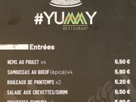 Yummy menu