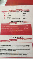 L'Entracte menu