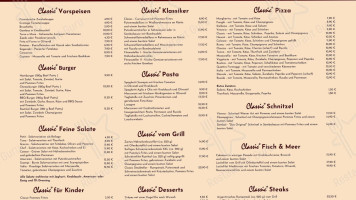 Bistro Classic menu