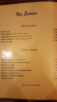 Le Riad menu