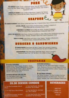 Sonoras Lucasville menu