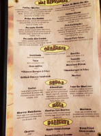 Margarita's menu