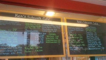 Ken's Sidewalk Cafe menu