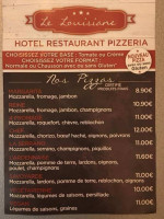 Le Louisiane menu