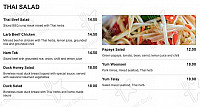 Thai Harrington menu