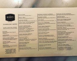 Heights Cafe Grill menu