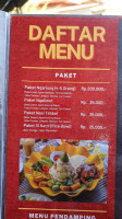 Kampung Abdi Saung Kang Otong menu