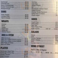 Briggs -b-que menu