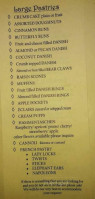 R Weinrich German Bakery menu