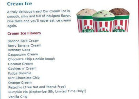 Rita's Ice Custard Happiness menu