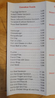 Cheong's Restaurant menu