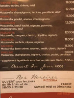 Le Louisiane menu