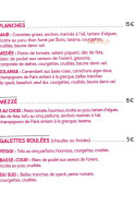 En Bas De La Colline menu