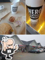 Hero Certified Burgers food