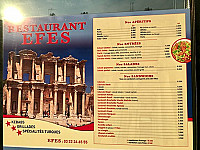 L'efes menu