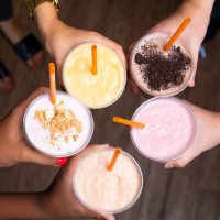 Orange Leaf Frozen Yogurt food