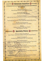 Braddock Inn menu